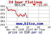 [più recenti quotazioni Platino 24h da www.kitco.com]